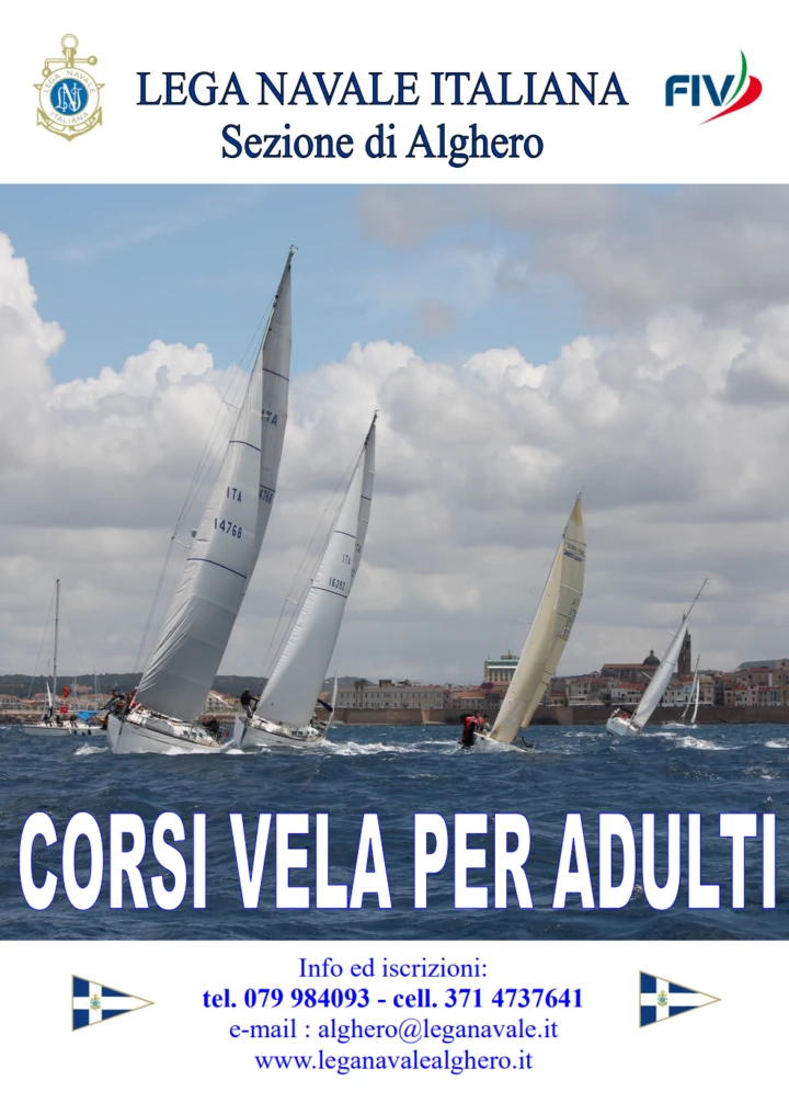Lega Navale alghero corsi di vela per adulti 2023